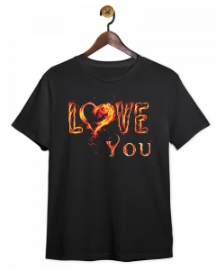 تیشرت-مشکی-عاشقانه‌